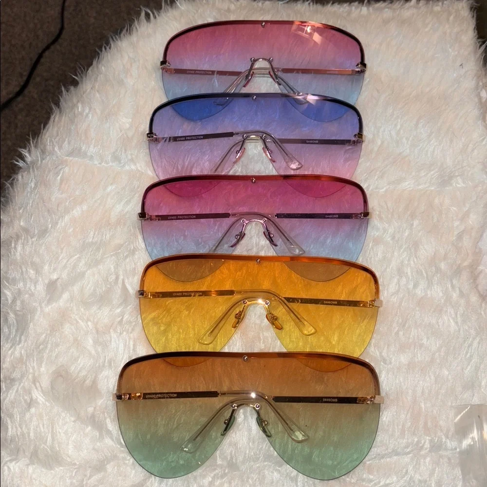 Gradient Oversized Sunglasses Bulk Set